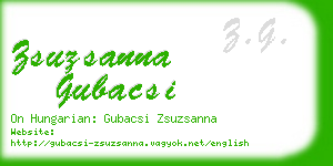 zsuzsanna gubacsi business card